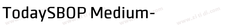 TodaySBOP Medium字体转换